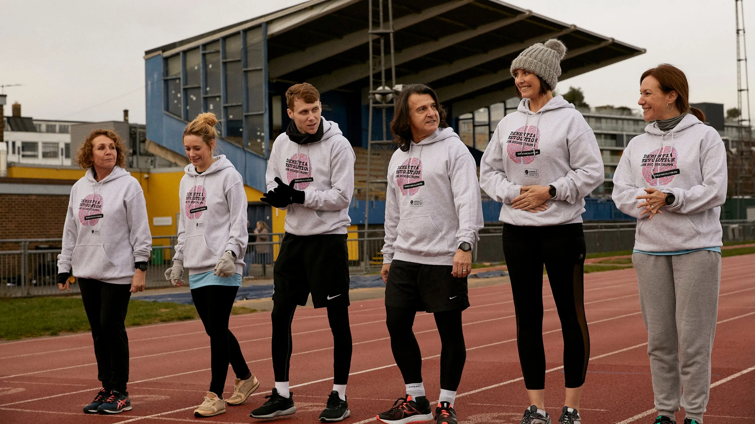 Left to right: Jane Slaughter, Kellie Shirley, Jamie Borthwick, Scott Mitchell, Emma Barton, Tanya Franks