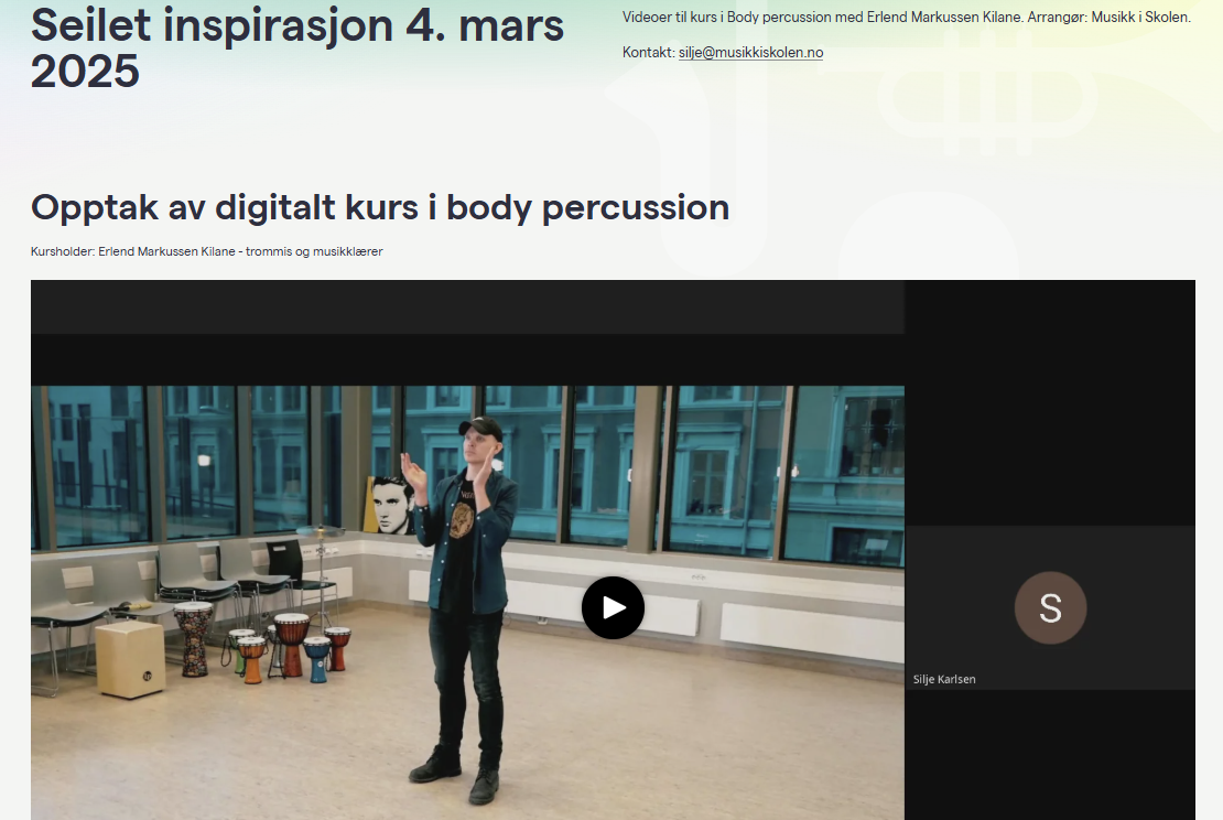 Body Percussion - Musikk i Skolen opptak