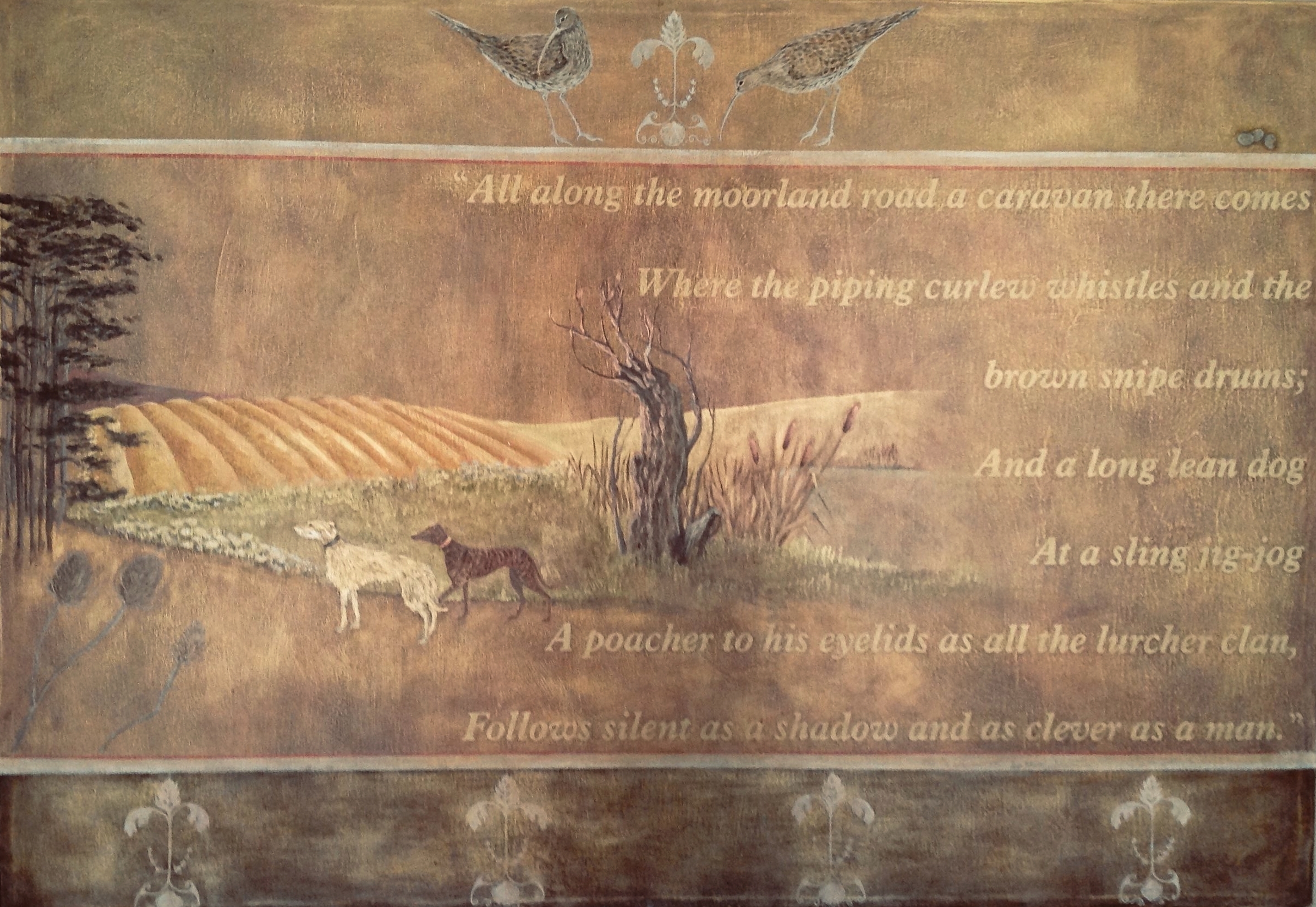 'Piping Curlews' - Lurcher Fresco