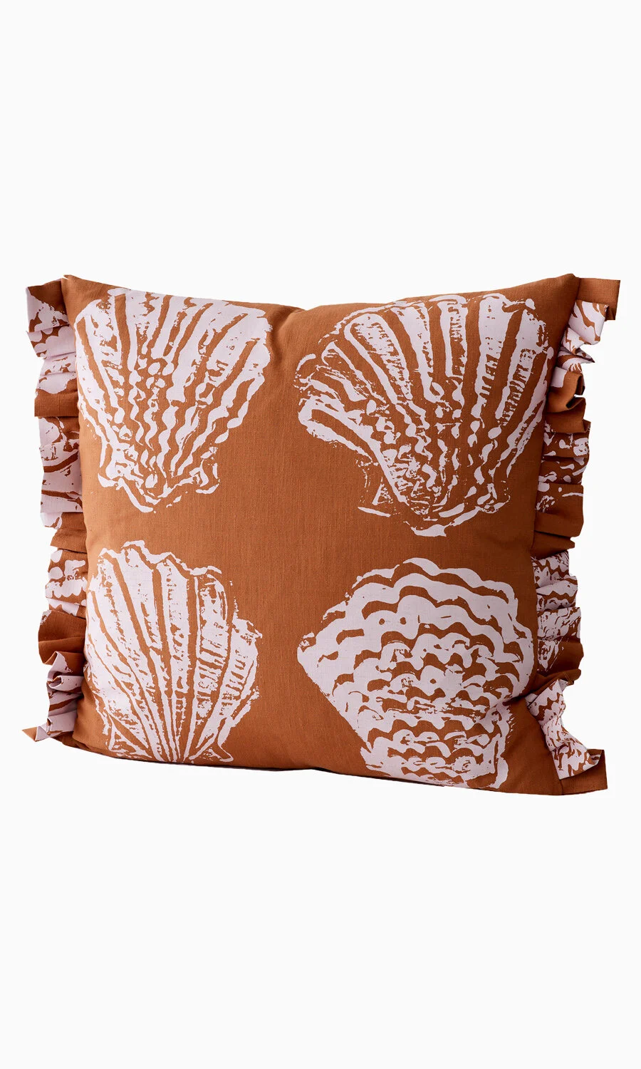 "Pilgrim" Cushion, Terracotta by Stoff Studios