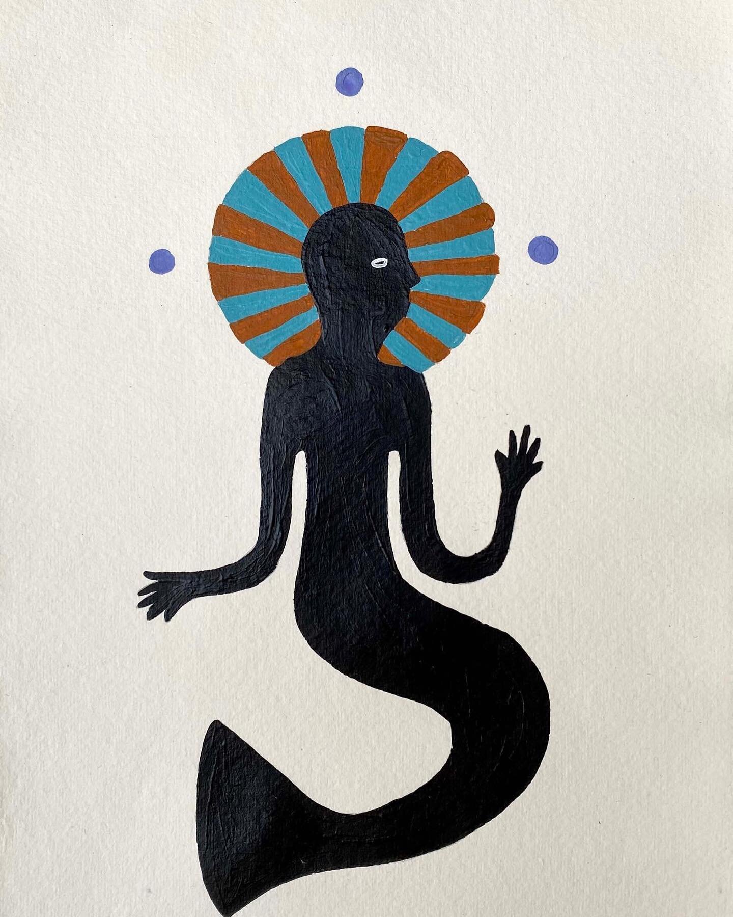 &ldquo;The Myth she was&hellip;&rdquo; original work by @kellyjaystudio 

&ldquo;This series of works on paper is an extension of my art practice, which is influenced by my Caribbean and Indian heritage. When I work on paper, the playful patterns and