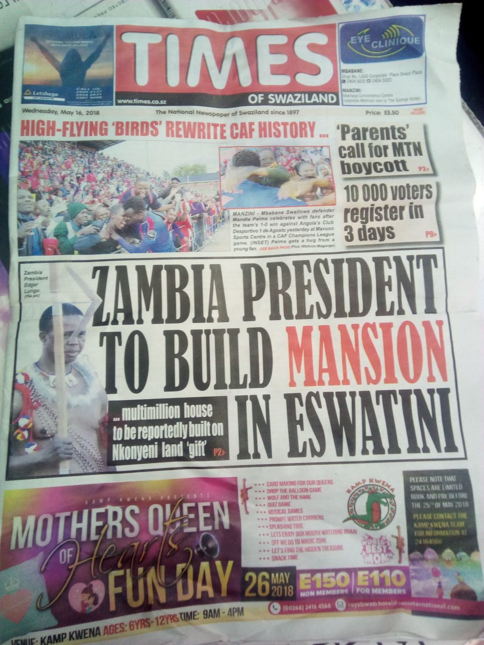 Is Lungu Building A Secret Mansion In Swaziland 