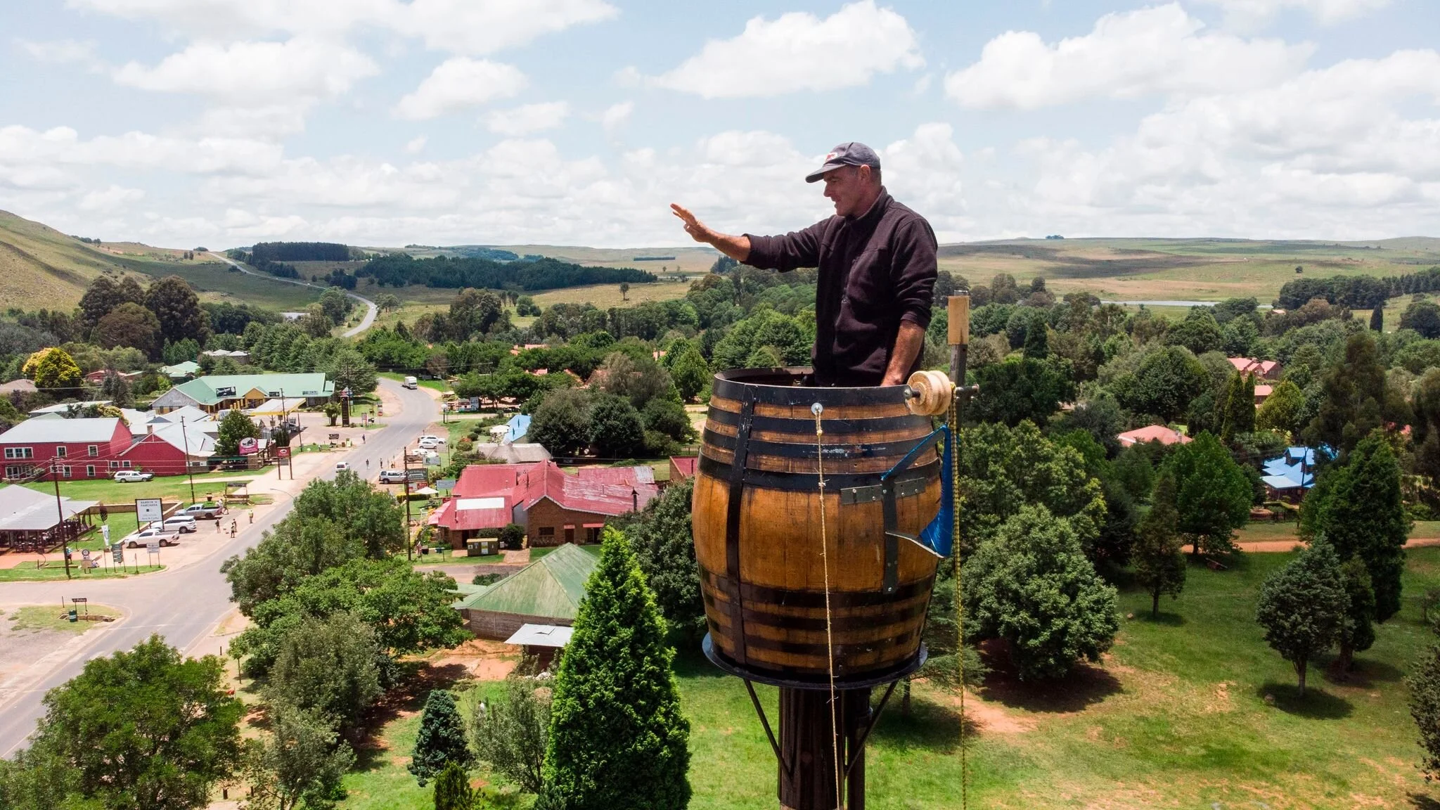 South African Man Break's World Record For Living In A Barrel