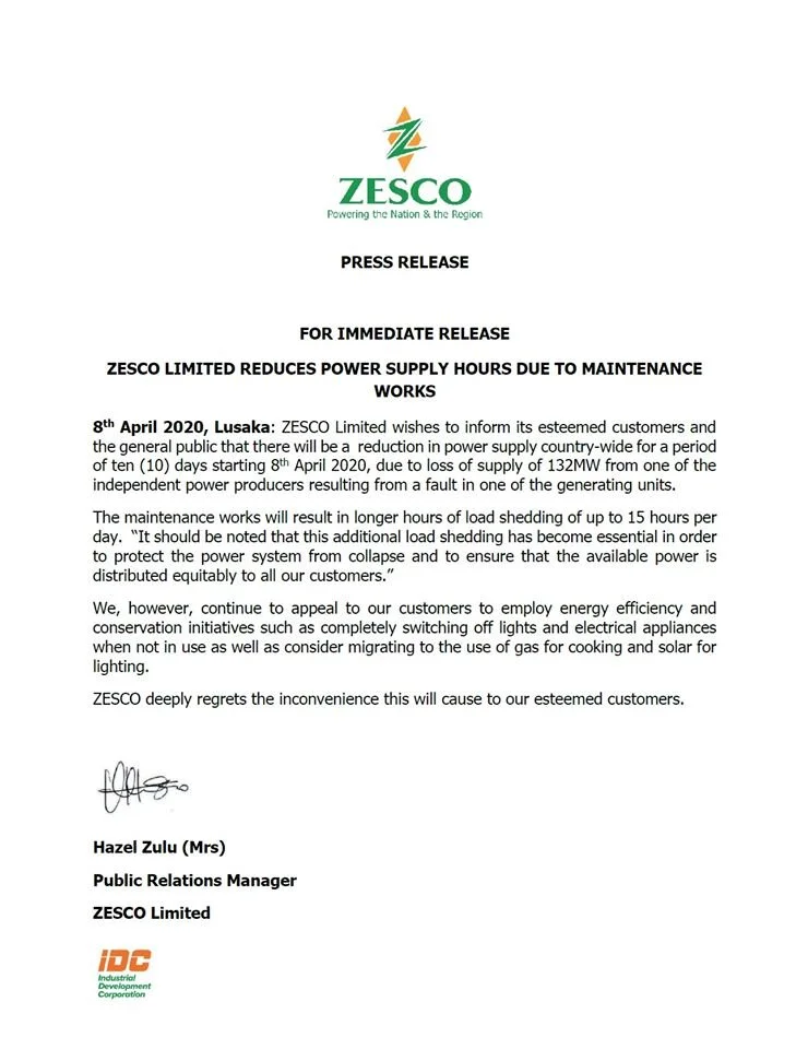 Load Shedding Increases As Customers Stay At Home
