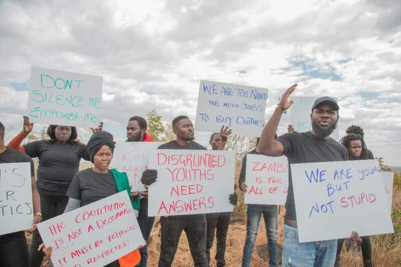 Protestors Stream Anti-Government Protest From The Bush