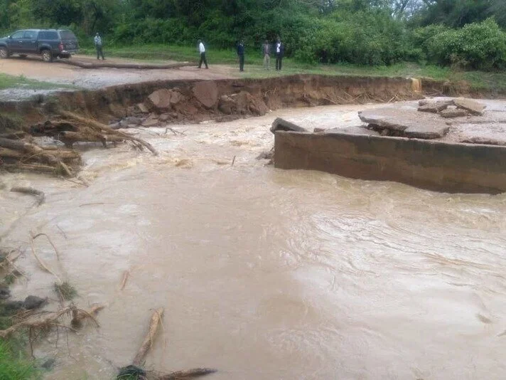 Milima Bridge Washed Away, Leaving Motorists Stranded In Kasama