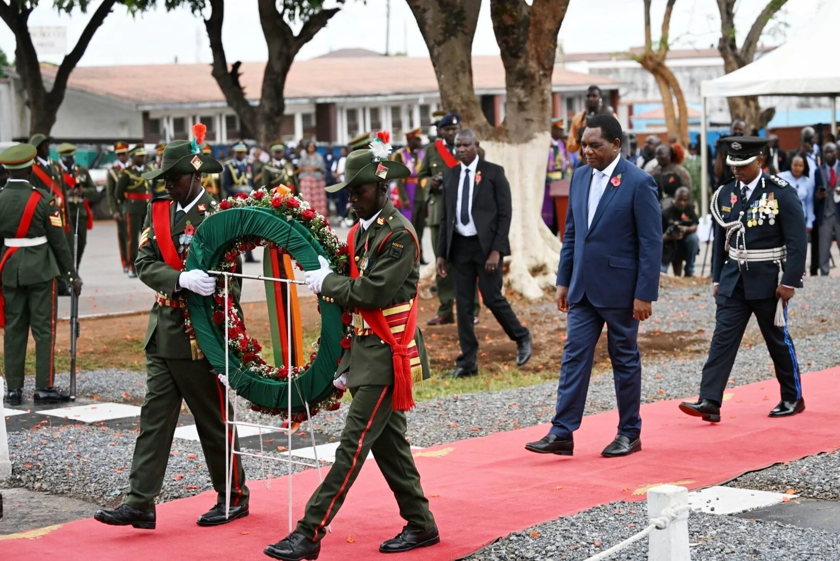 President Hichilema Honours Fallen Heroes at Ndola Remembrance Day