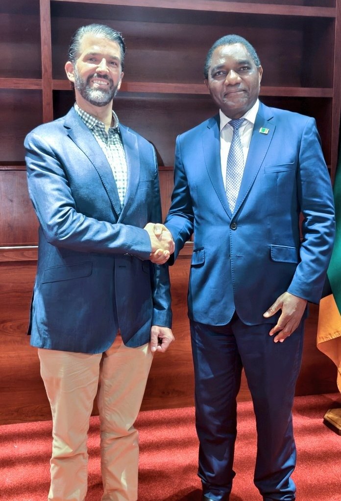 "Trump Jr. Meets President Hichilema During Private Visit