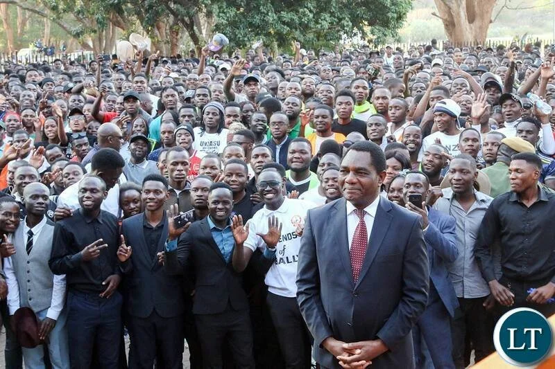 Copperbelt University Students Applaud President Hichilema's Achievements