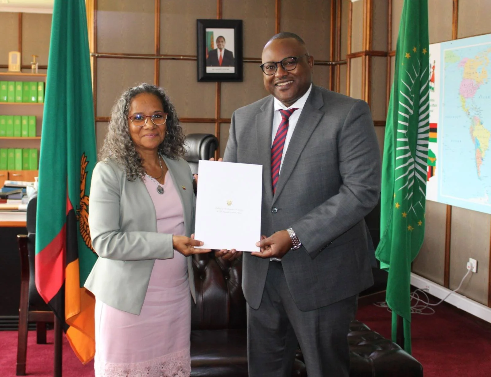 Zambia Receives Credentials from Four New Diplomatic Envoys