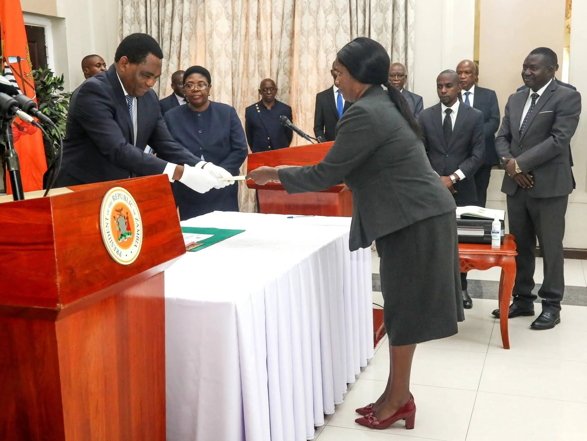 President Hichilema demands tighter audits and faster delivery as he swears in key officials