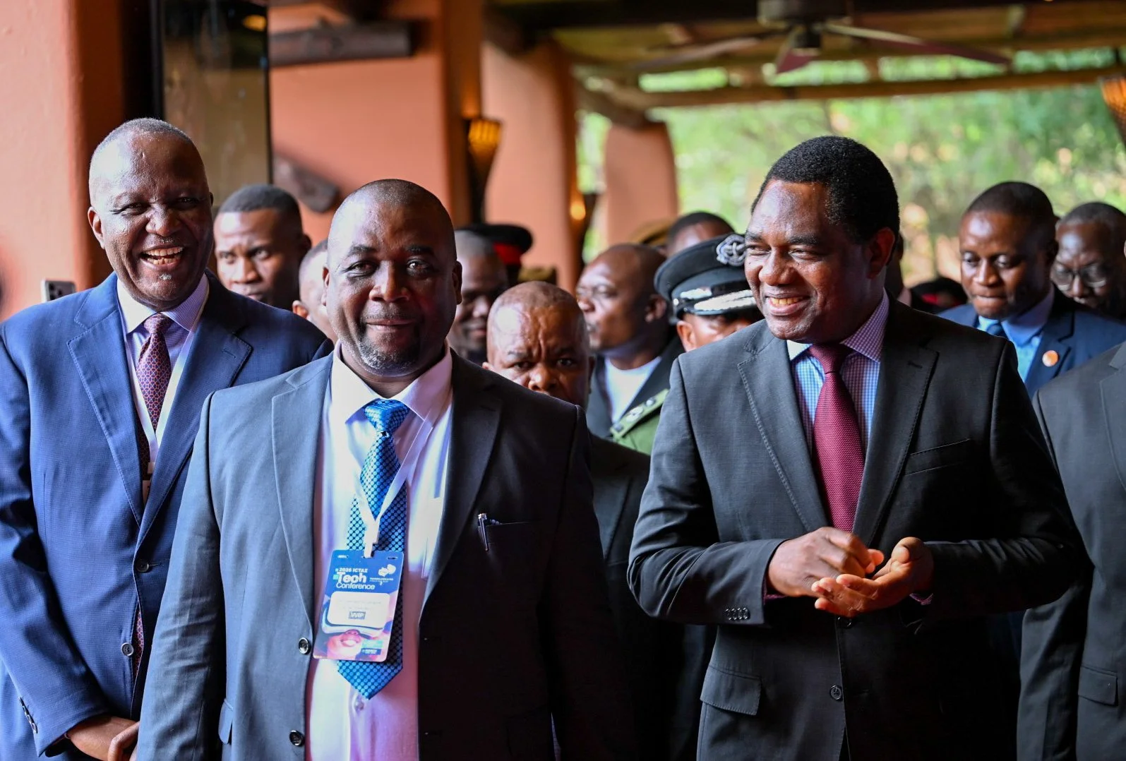 President Hichilema Visits Livingstone for Tech Conference and Party Engagements