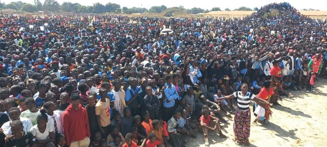Crowds Gather in Solwezi Ahead of Presidential Rally