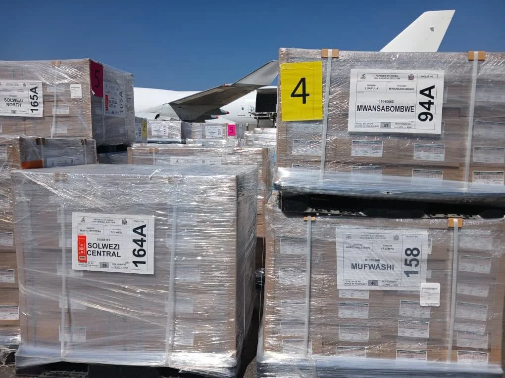 Final Ballot Shipment Lands in Lusaka