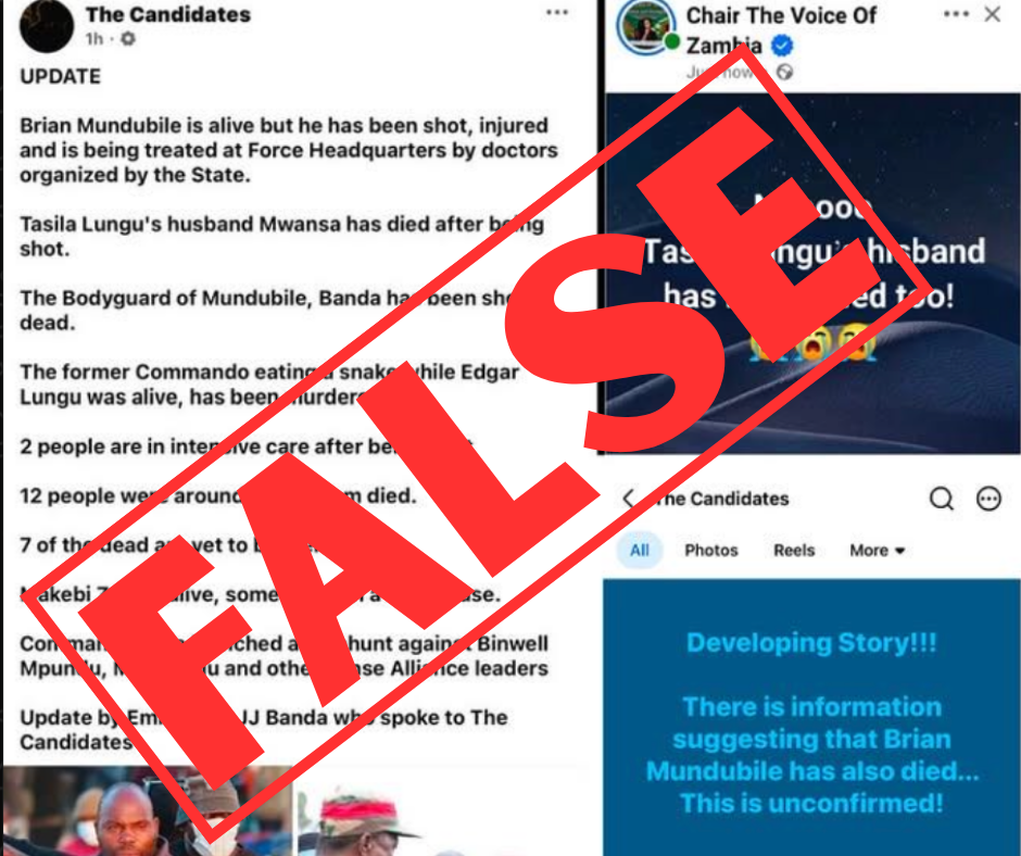 NRPUP-Linked Pages Spread False Claims as Zambia Awaits Results