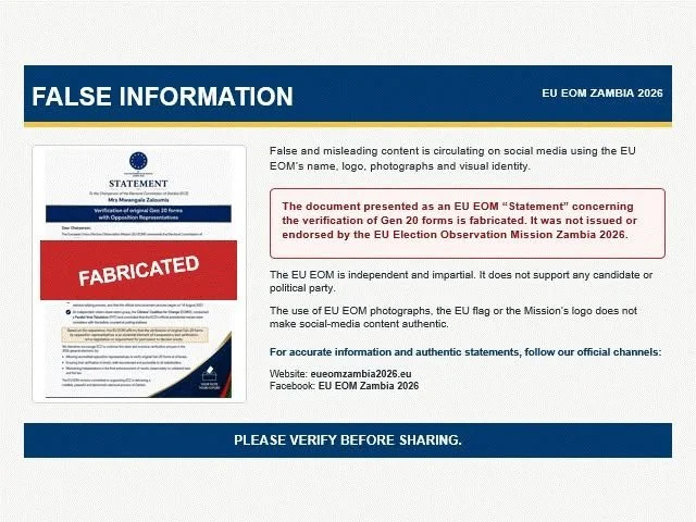 EU Observers Warn of Fake Statement Circulating Online