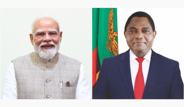 Indian PM Modi Congratulates President Hichilema on Re-Election
