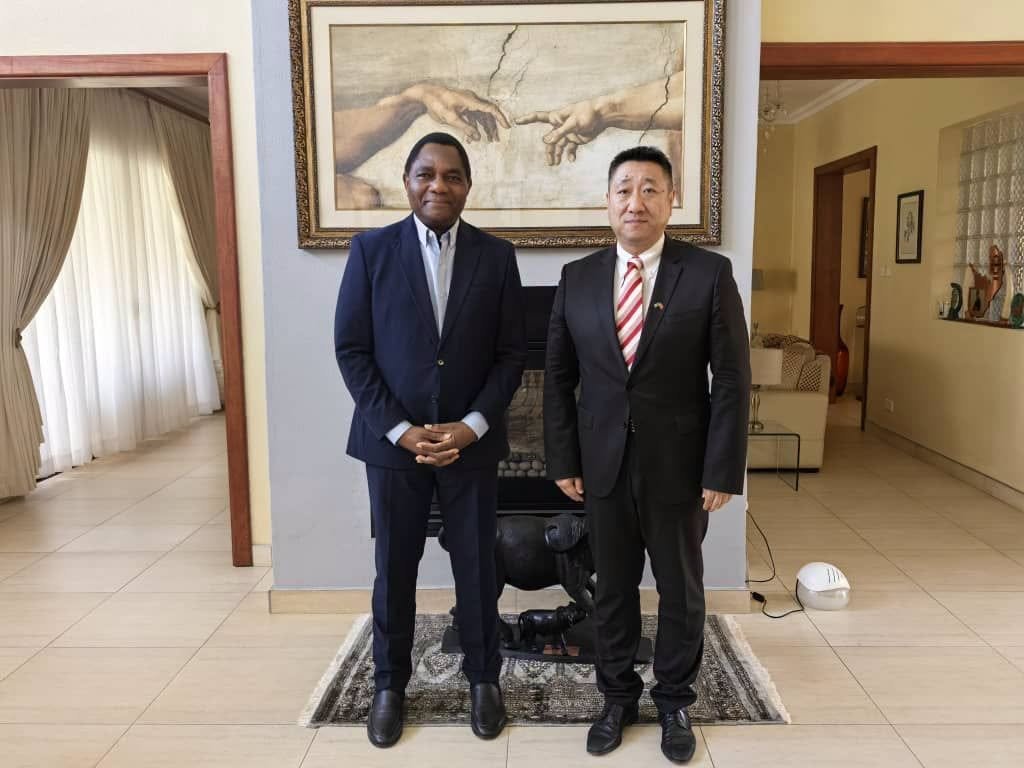 President Hichilema Receives Courtesy Call from Chinese Ambassador