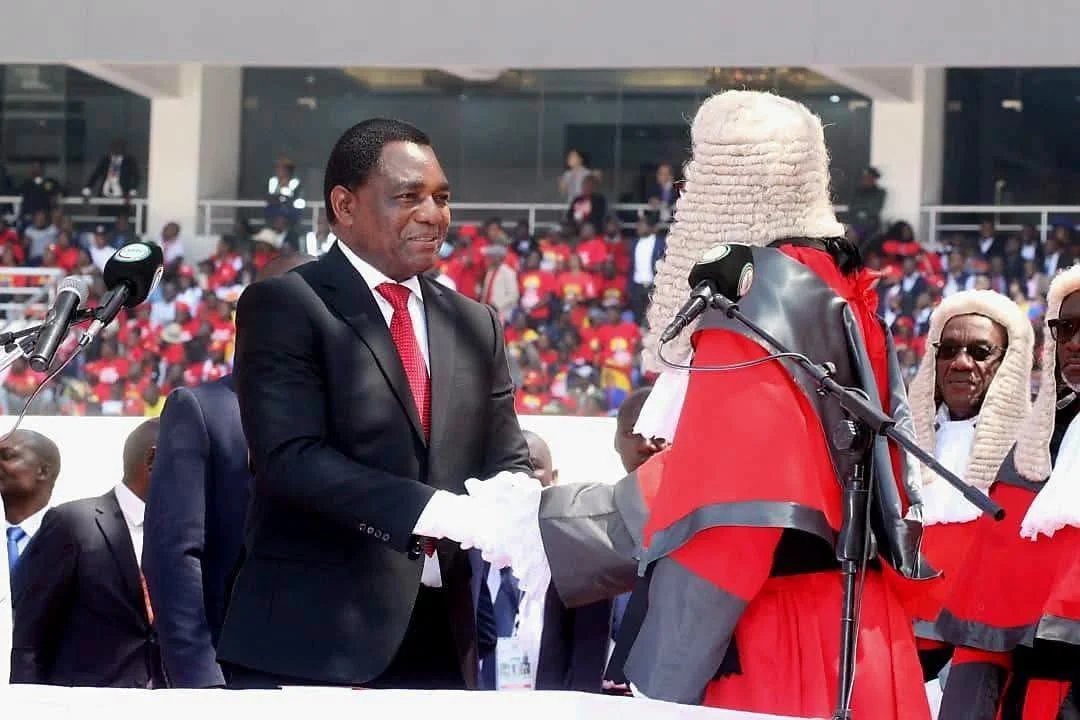 Hichilema Sworn in for Second Term, Pledges Growth and Unity
