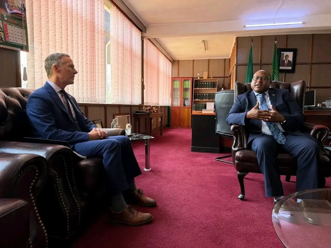 Haimbe Meets US Chargé d'Affaires in Lusaka