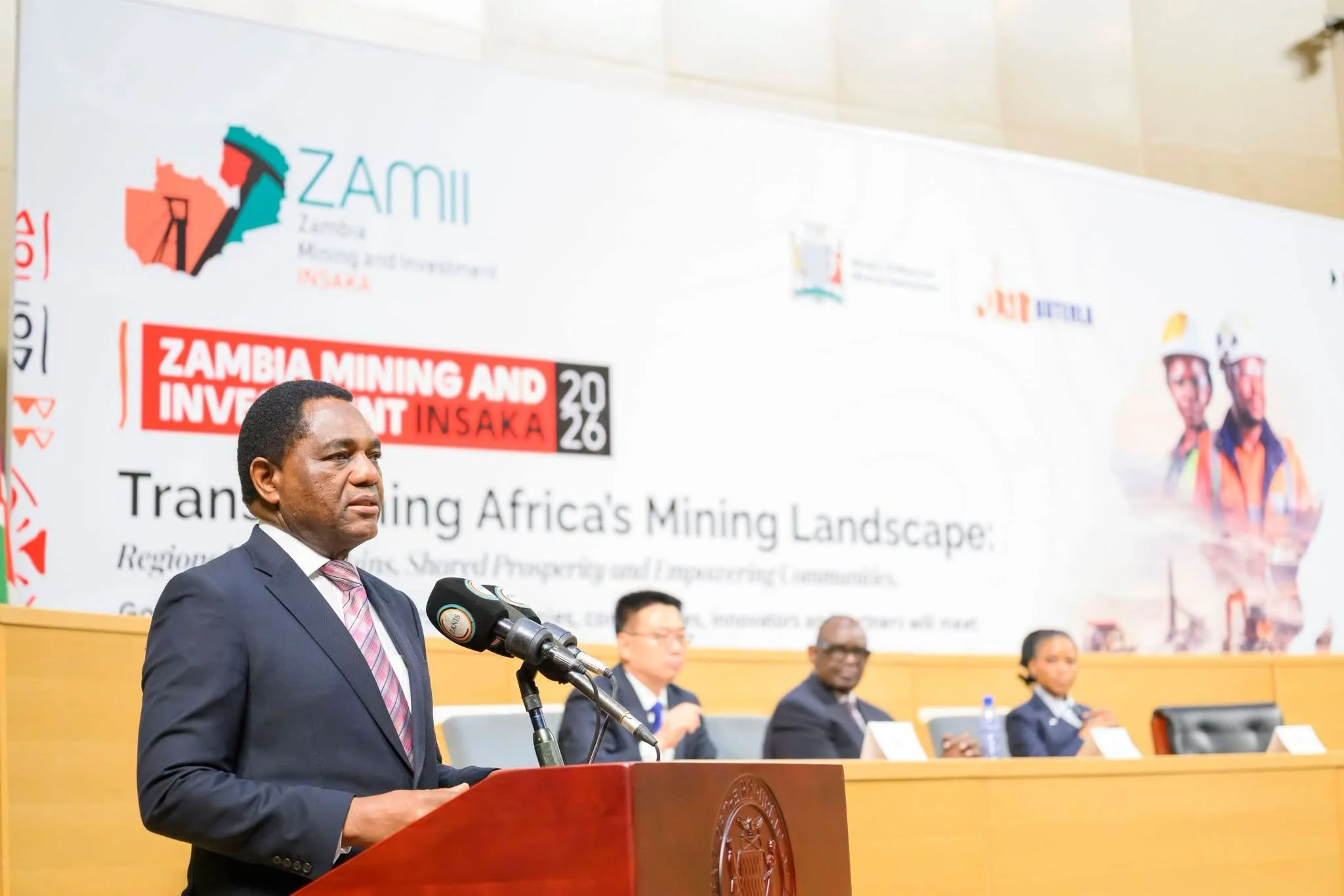 Hichilema Addresses Great Lakes Ministers and Opens Mining Insaka in Lusaka
