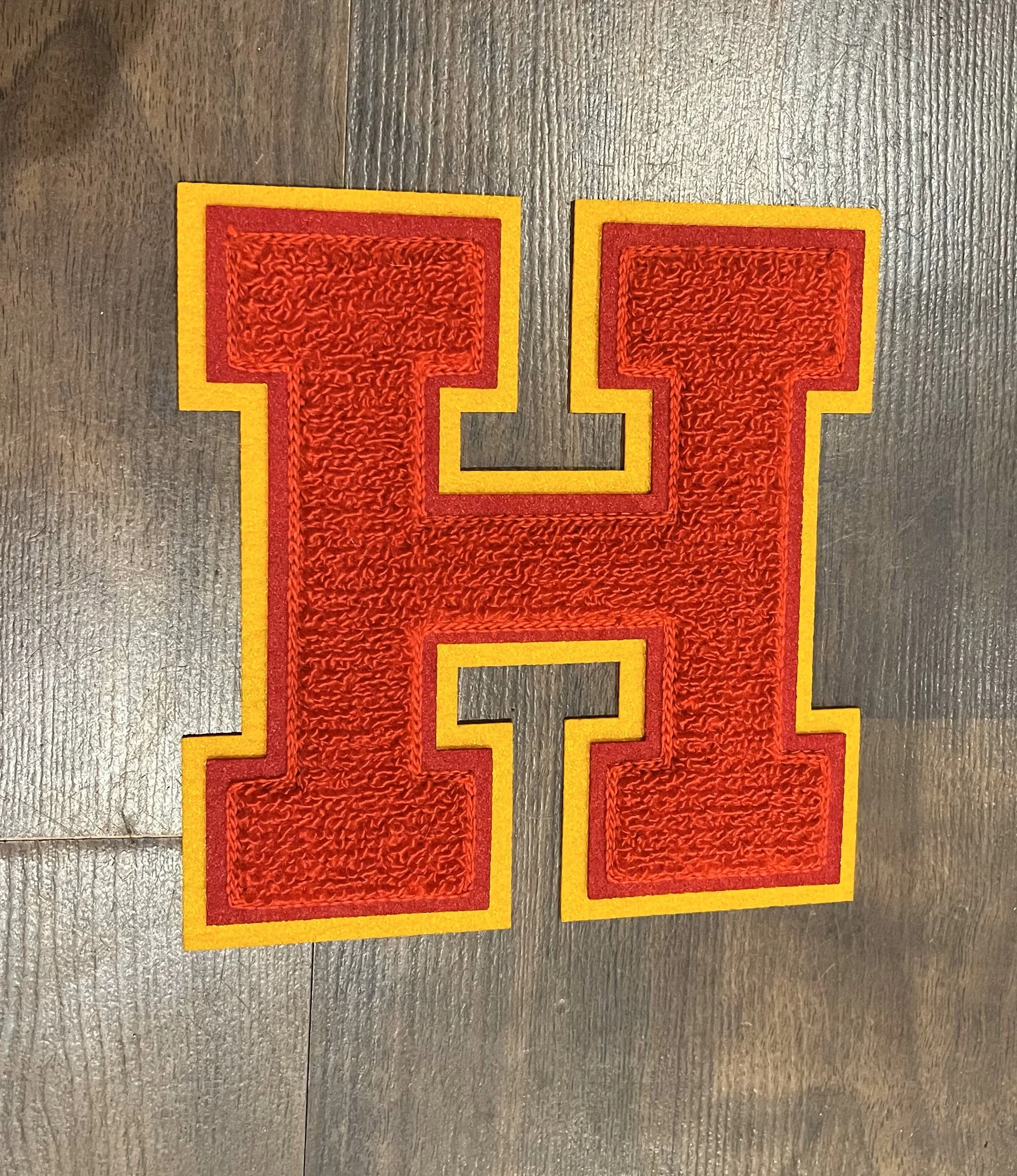 H Chenille Patch Large