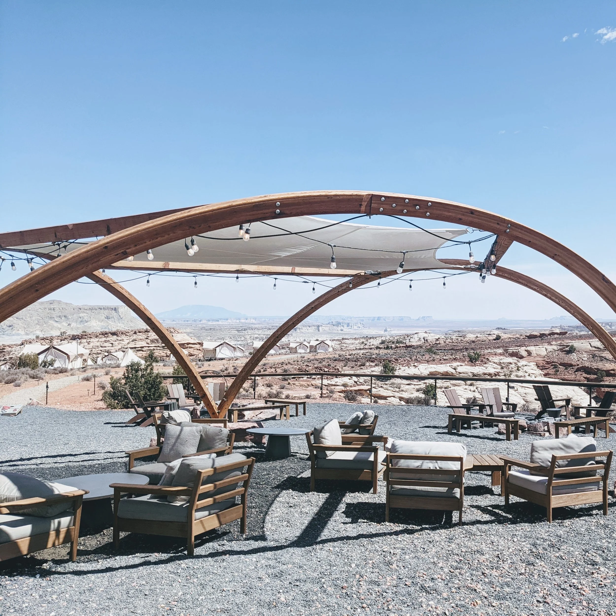 under canvas, lake powell