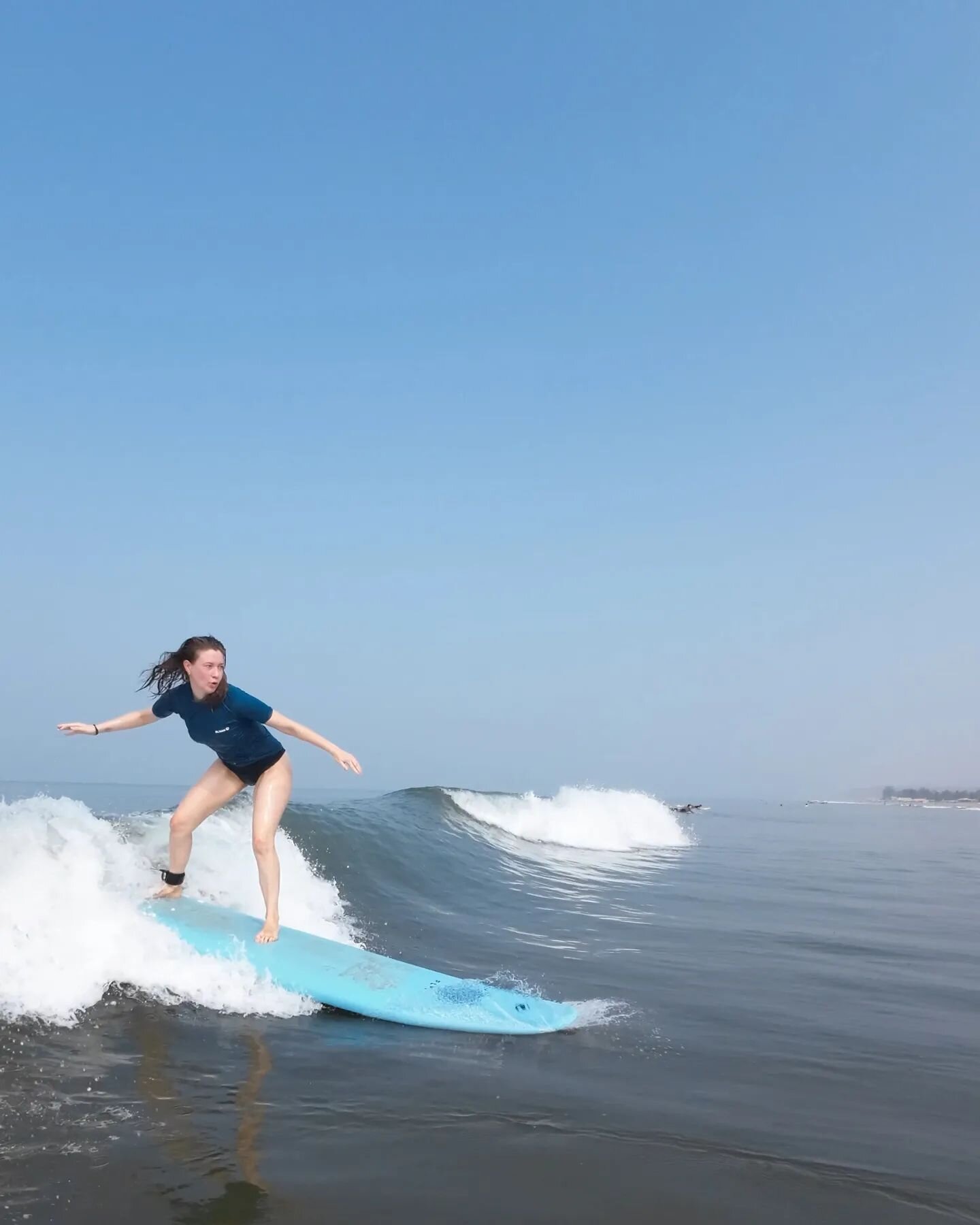 Learning to ride the waves 💙 Can't wait to do more of this!

Photo by @escapelogs

And for the best surf lessons in Goa go to @vaayukula and look out for @visnukumarj