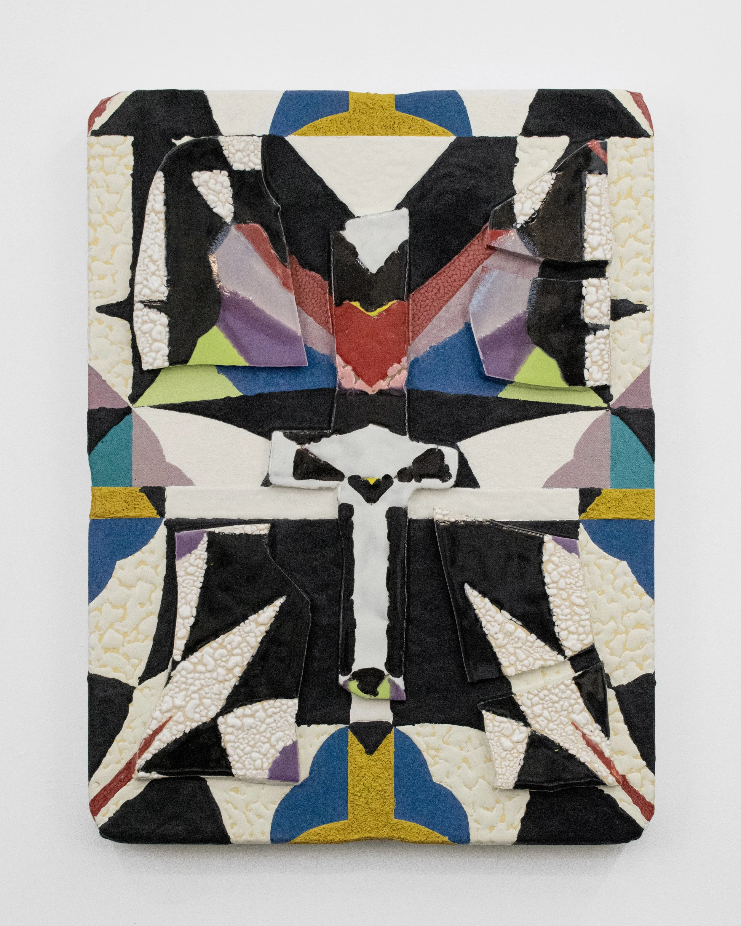 True Source In The White Waters, 2026
Acrylic, oil, vinyl paint, flock, ink, oil pastel, sand, salt, resin, gouache, ceramics on canvas
24 x 18 1/2 x 2 inches