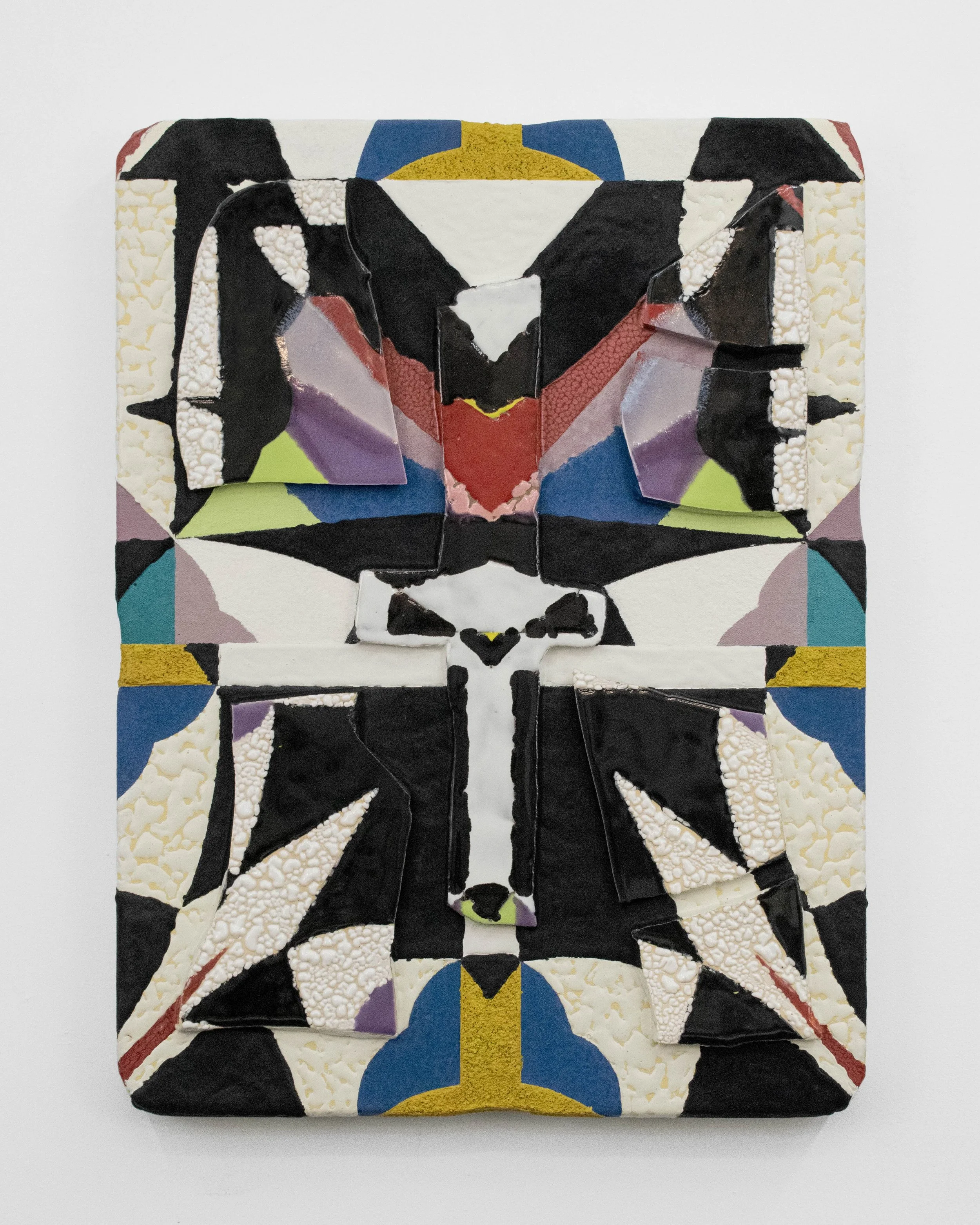 True Source In The White Waters, 2026
Acrylic, oil, vinyl paint, flock, ink, oil pastel, sand, salt, resin, gouache, ceramics on canvas
24 x 18 1/2 x 2 inches