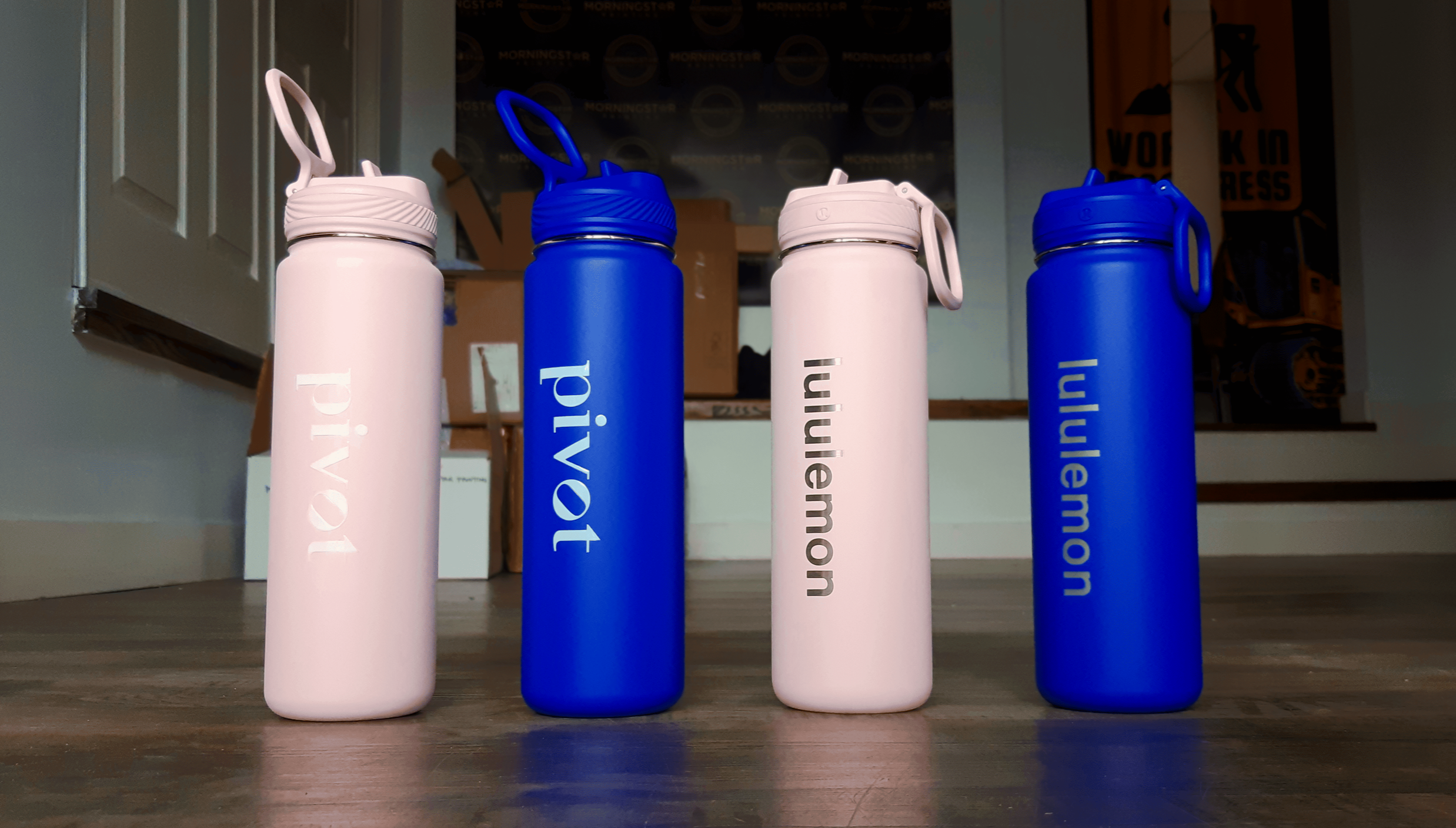 Mugs and water bottles