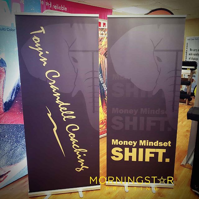 #pullupbanner for @toyindada printed by #morningstarprinting GET YOUTS TODAY!