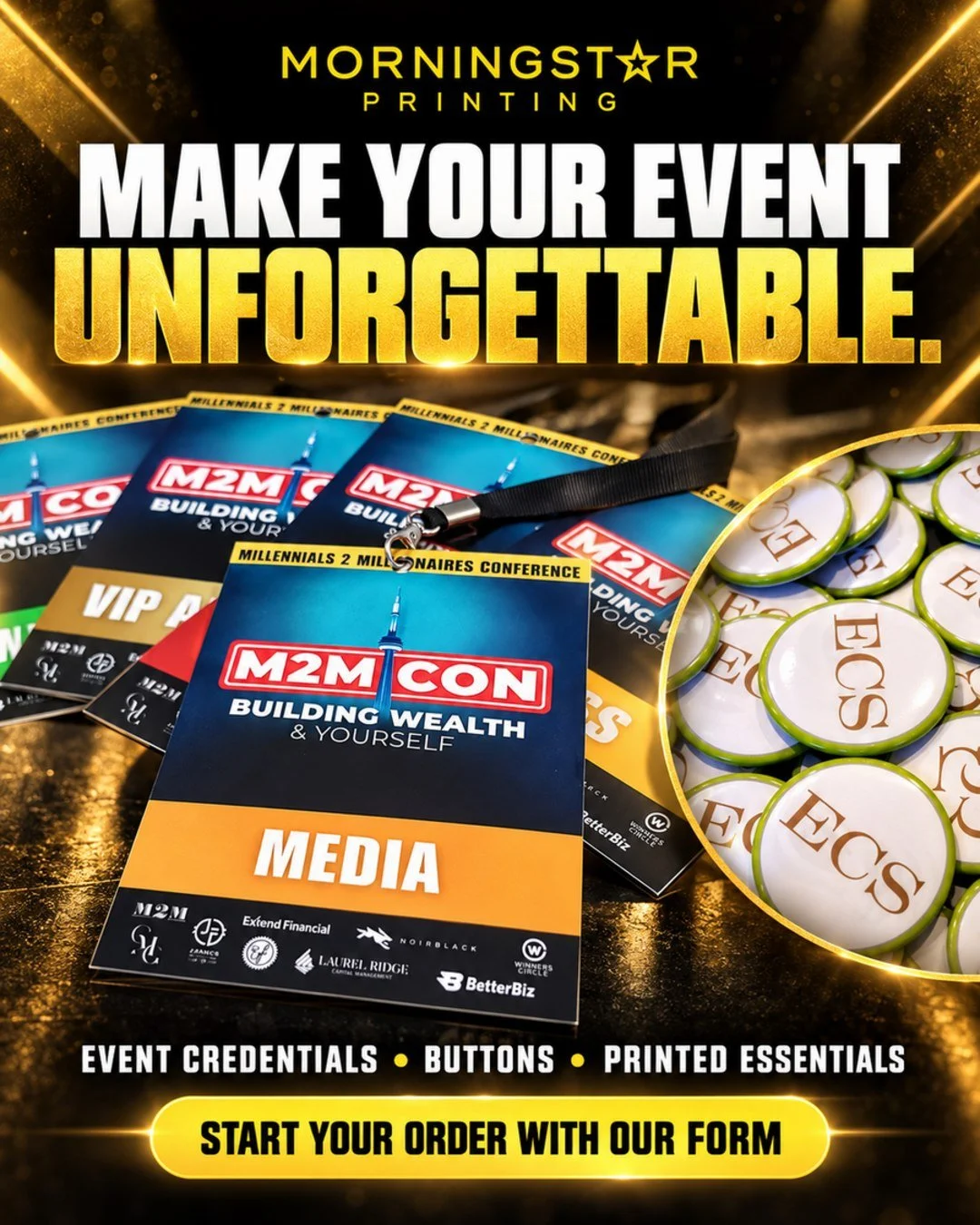 The details help turn an event into an experience.

Custom credentials, buttons and printed essentials can keep your Toronto or GTA event organized, recognizable and professionally presented.

Start your order with our form.

#TorontoPrinting #EventP