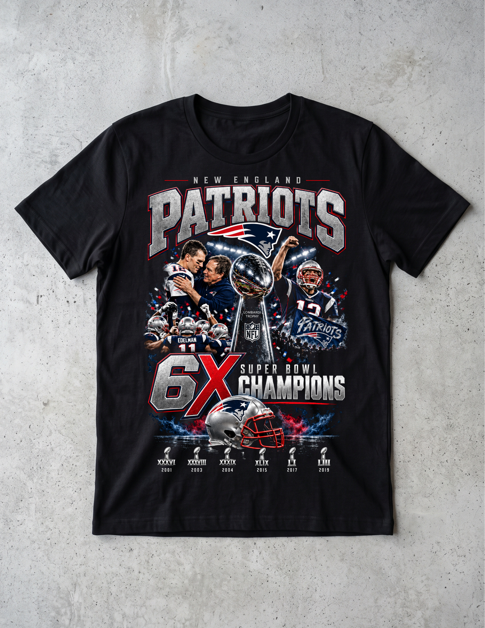 New England Patriots: 6X Champions Tee
