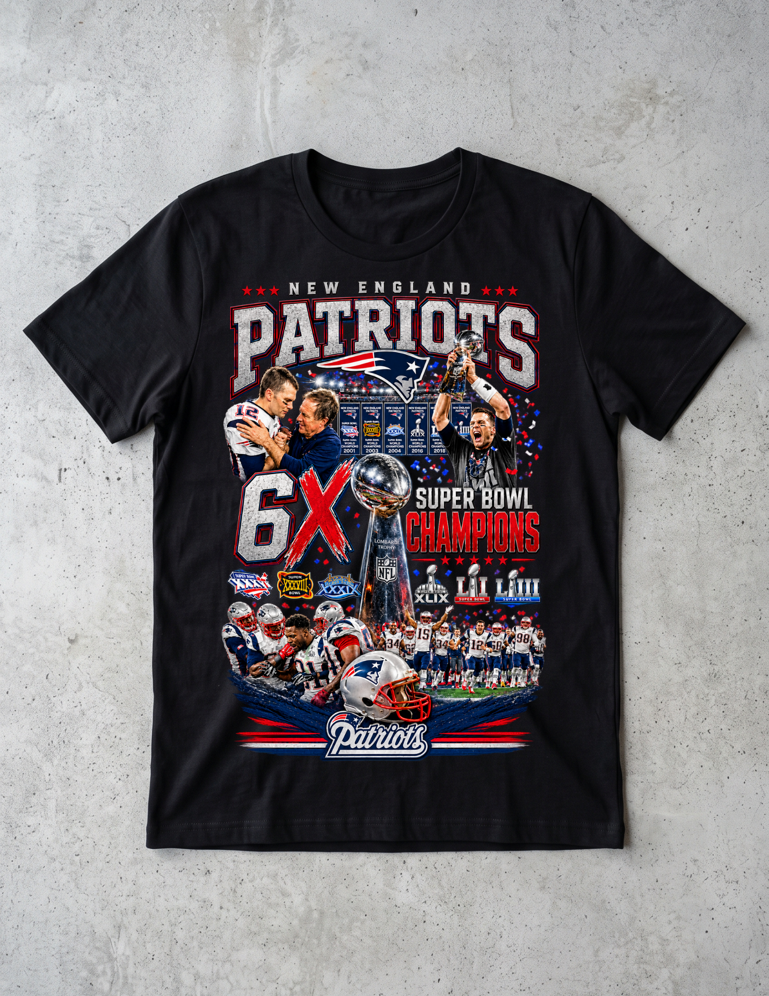 New England Patriots: 6X Champions Tee