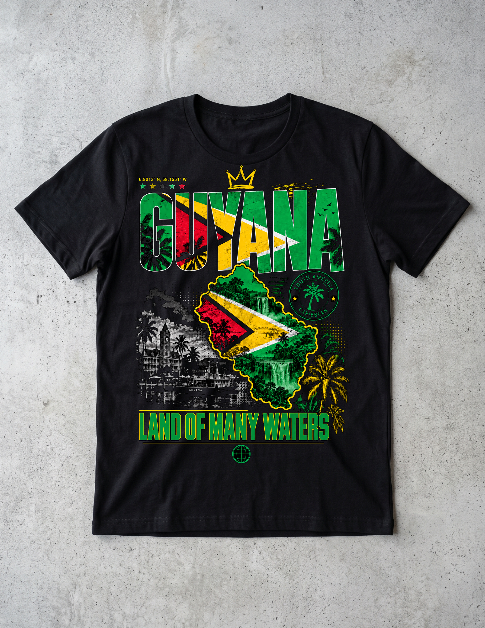 Guyana — Land of Many Waters Tee