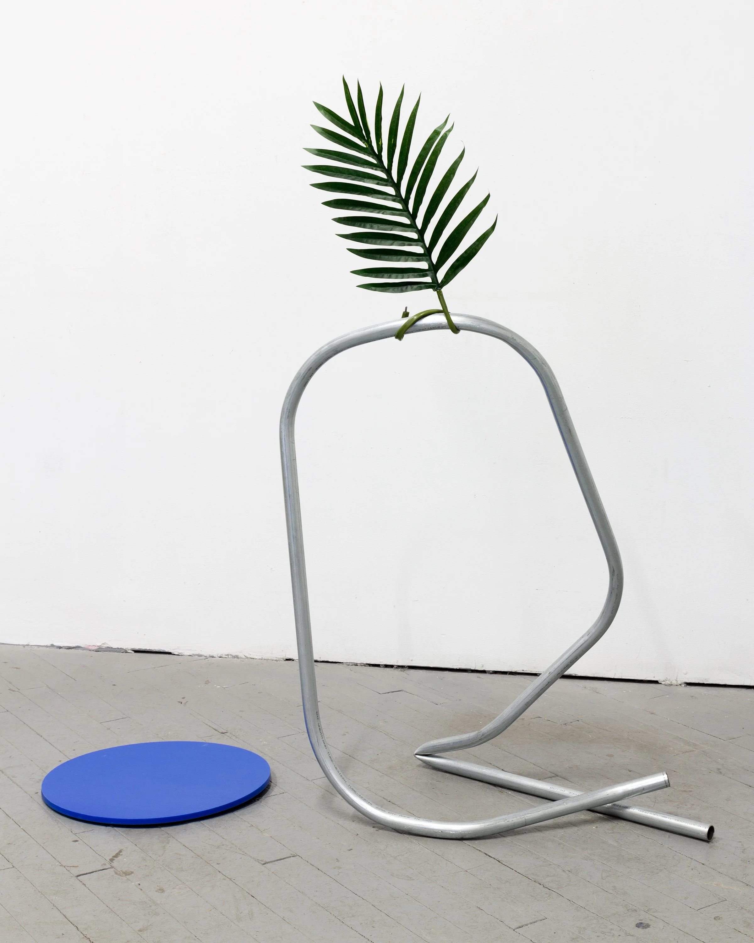   Pool (Sketch)   2025 Galvanized steel, acrylic, fake plant 42” x 16” x 44” 