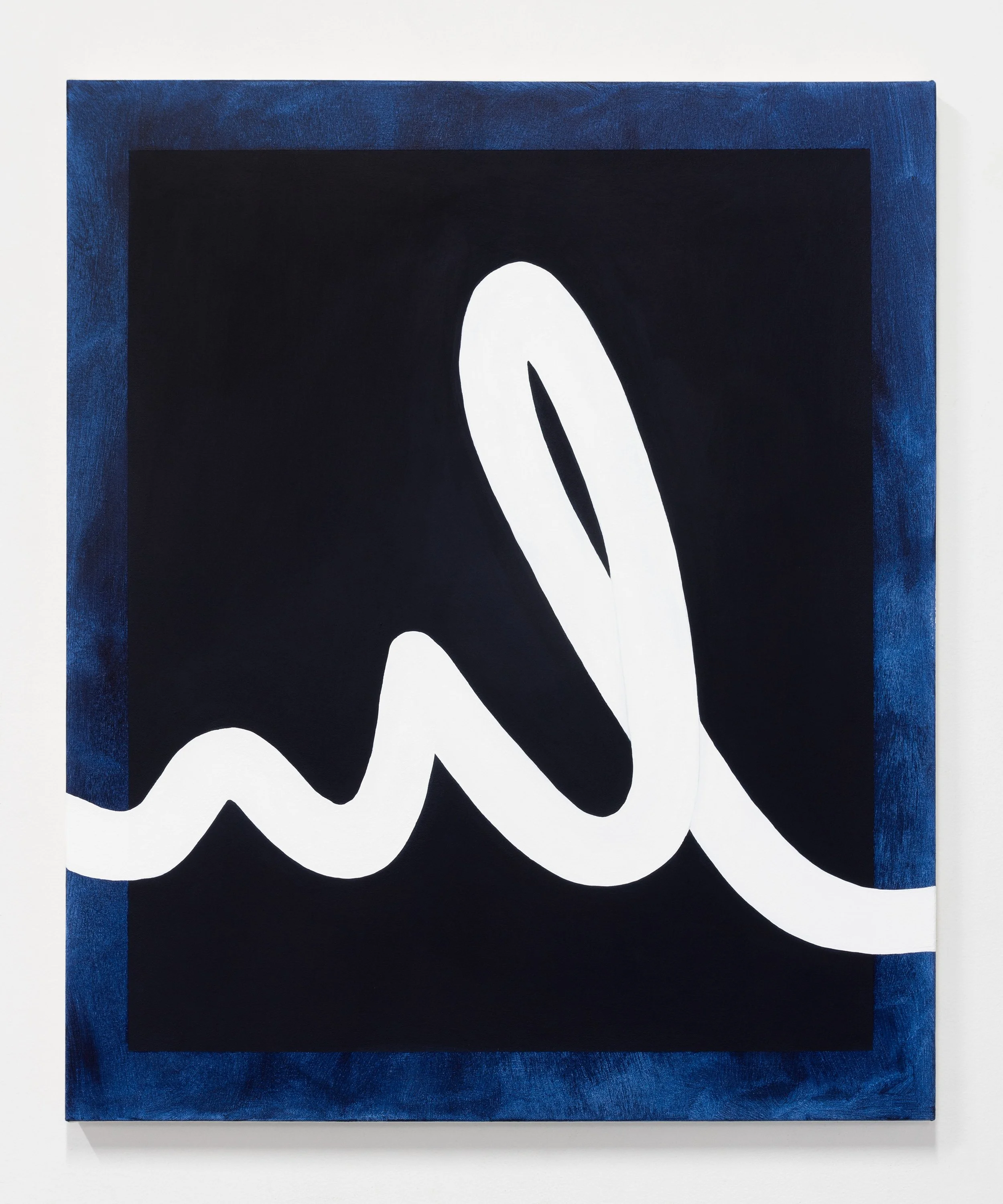   Diving  2026 Acrylic and flashe on canvas 36” x 30” 