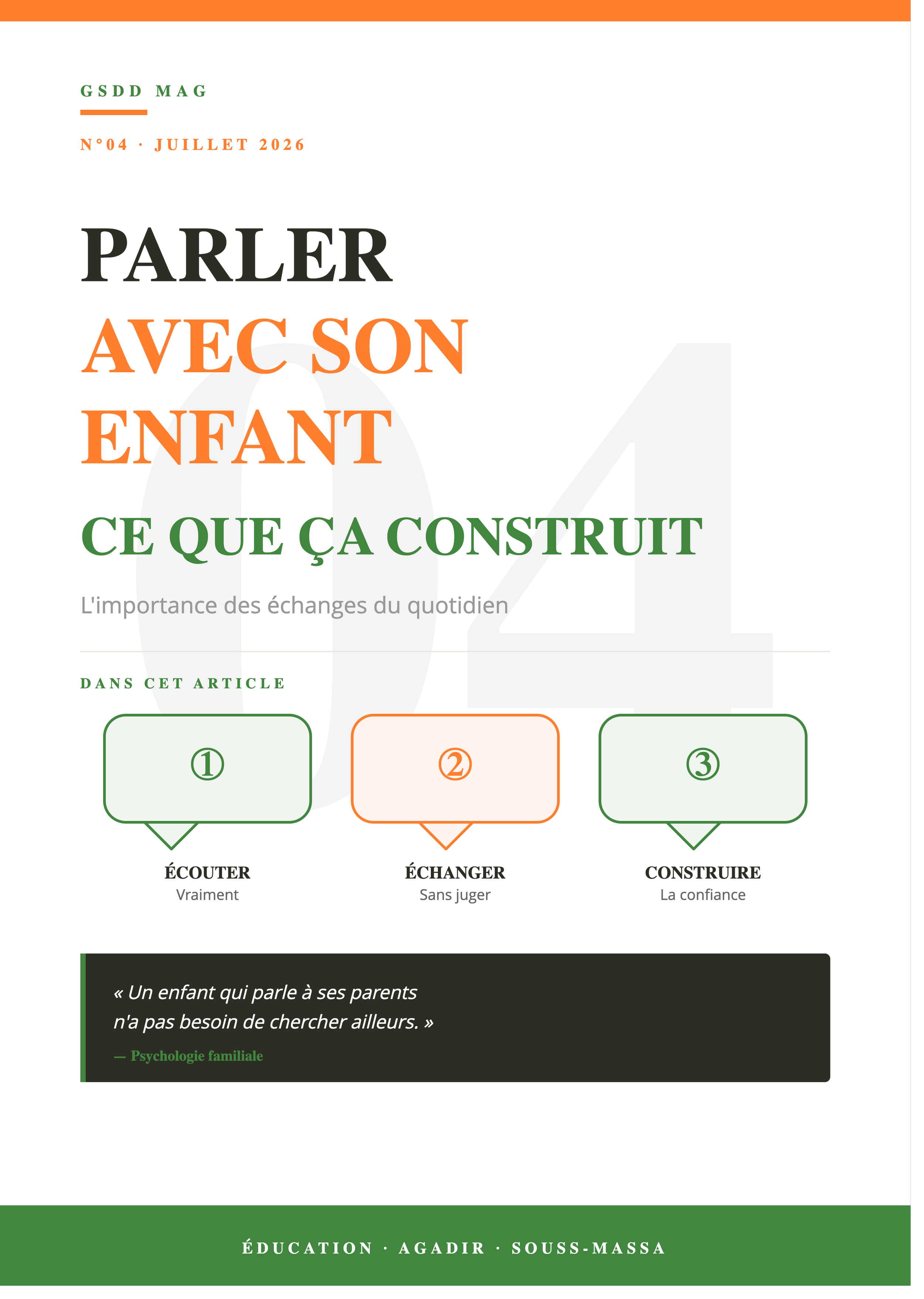 Parler avec son enfant : pourquoi les conversations du quotidien comptent