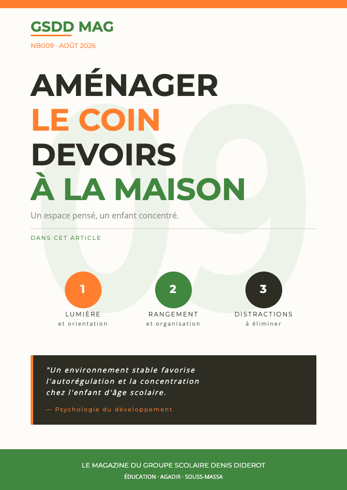 Aménager un coin devoirs efficace à la maison avant la rentrée