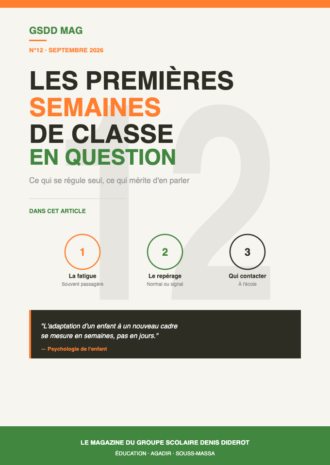 Premières semaines de classe : ce qui est normal, ce qui doit alerter