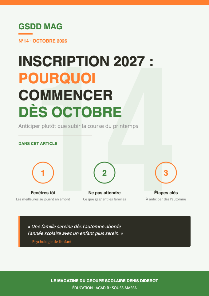 Inscription école privée à Agadir 2027-2028 : pourquoi commencer dès octobre