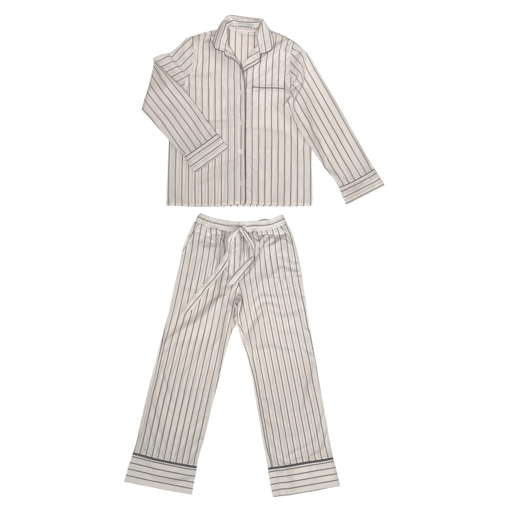 Pigiama Marie Marot white striped khaki.jpg