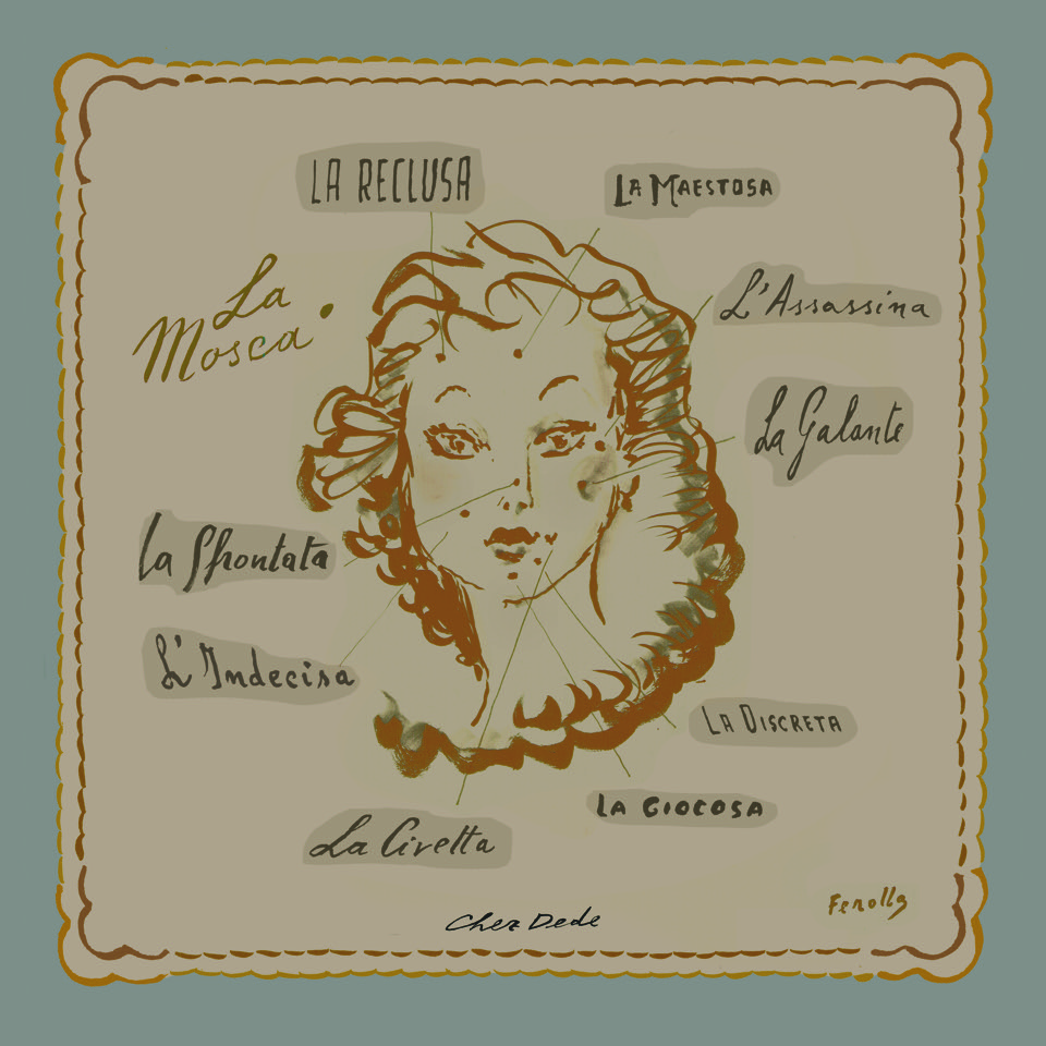 Carré Géant Illustré - La Mosca - Chez Dede