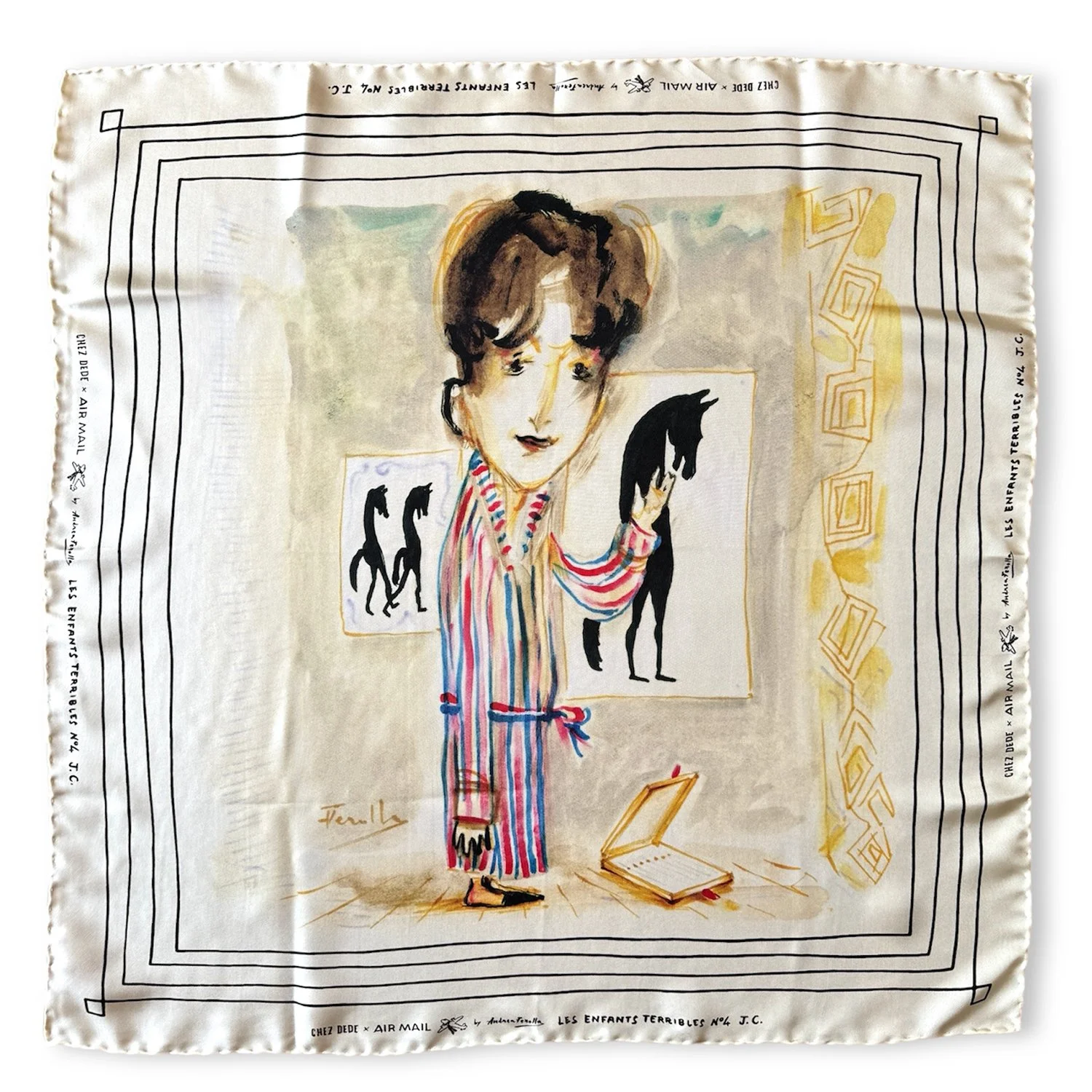 Grand Carré de Soie  - Jean - Chez Dede x Air Mail