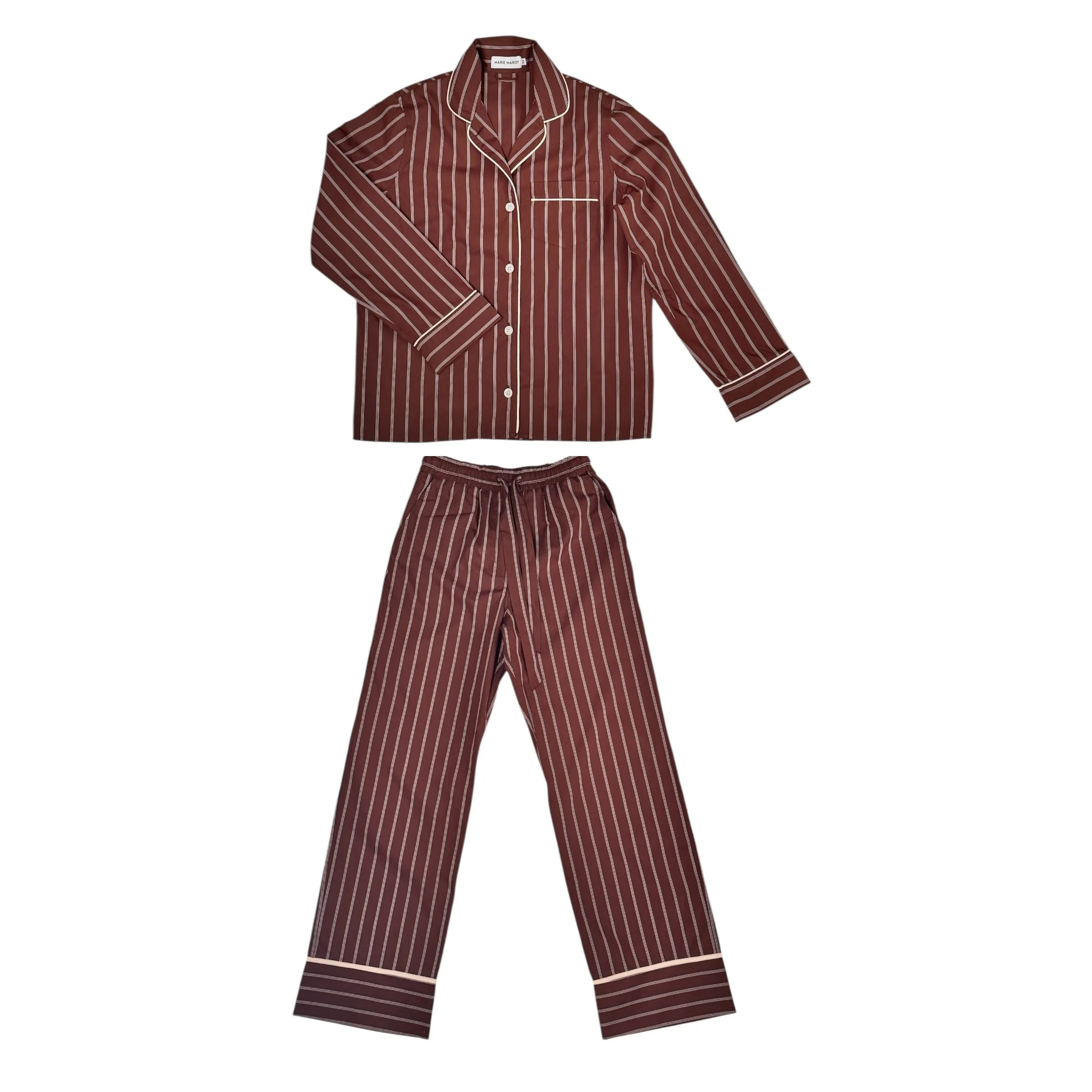 Pigiama Marie Marot Brown striped.jpg