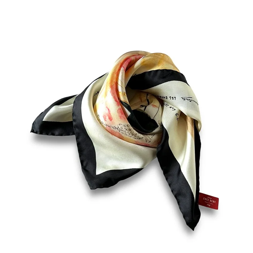 Foulard pour Femme 70 x 70 cm en Polyester haute qualité, sensation Soie, SINDA