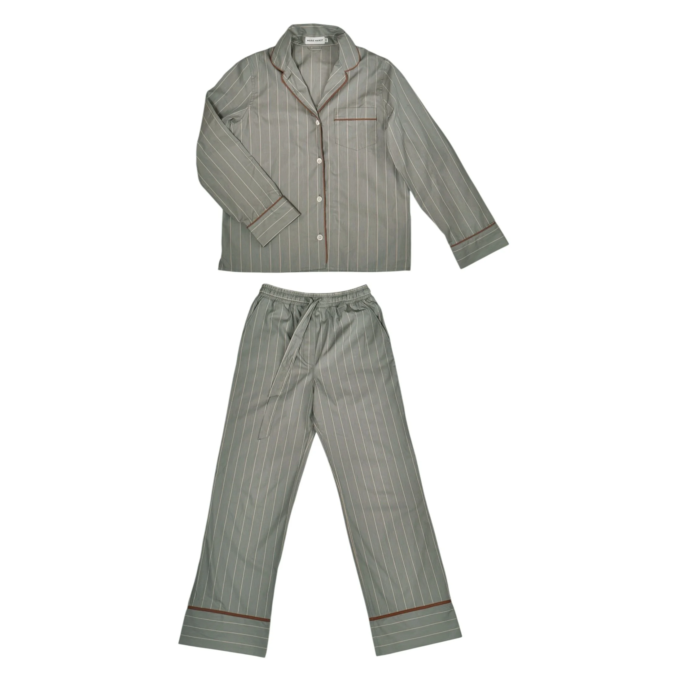 Pigiama Marie Marot Green striped.jpg