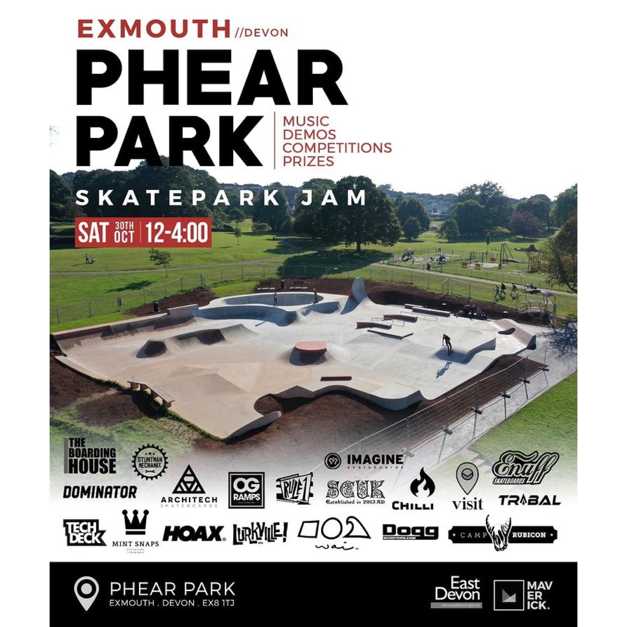 Maverick Skate Jam - 埃歇尔茅斯的Phear Park