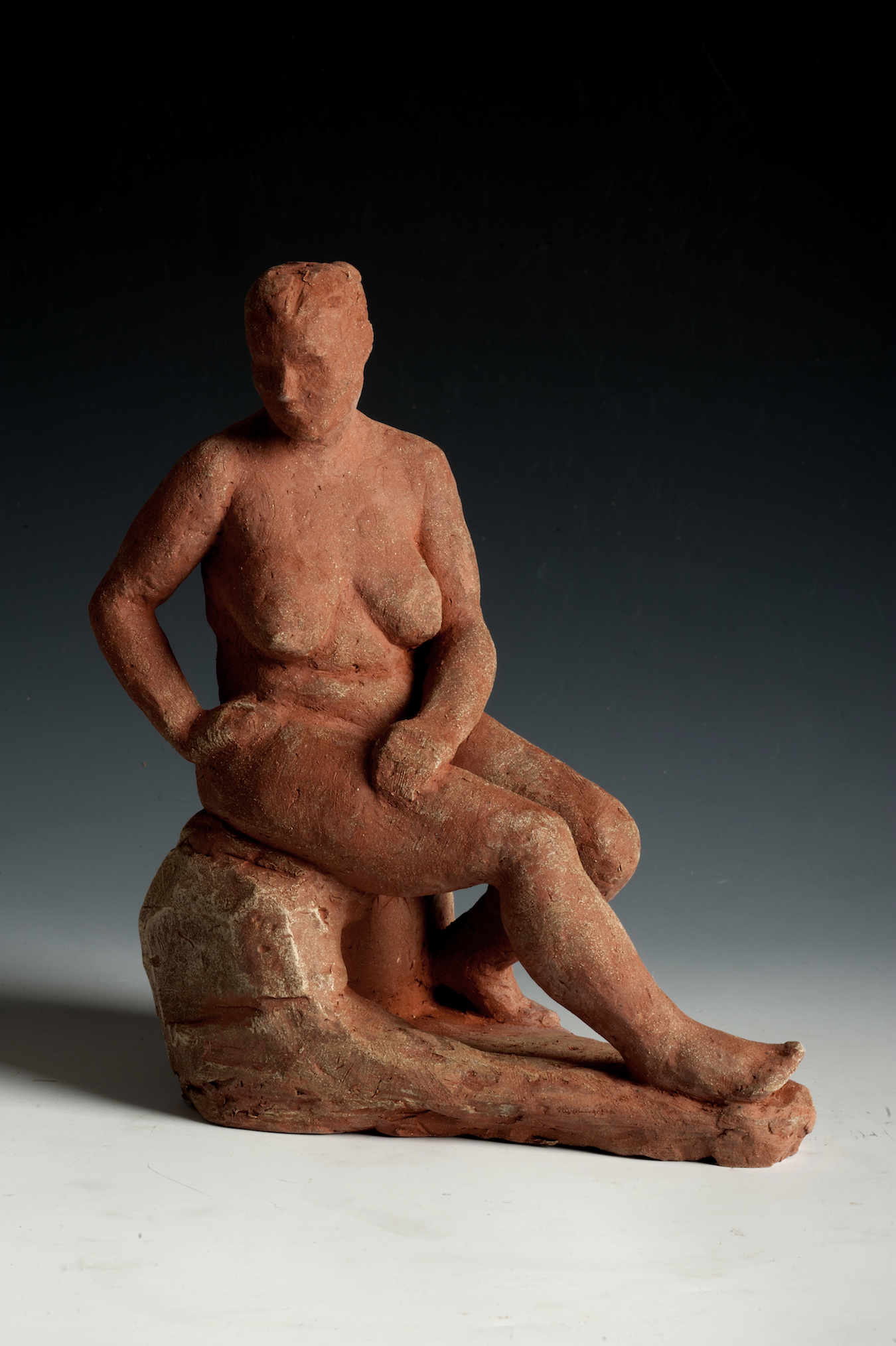 “Brick Woman # 9”, terra cotta,  7”H x 6”W x 4”D, 2010